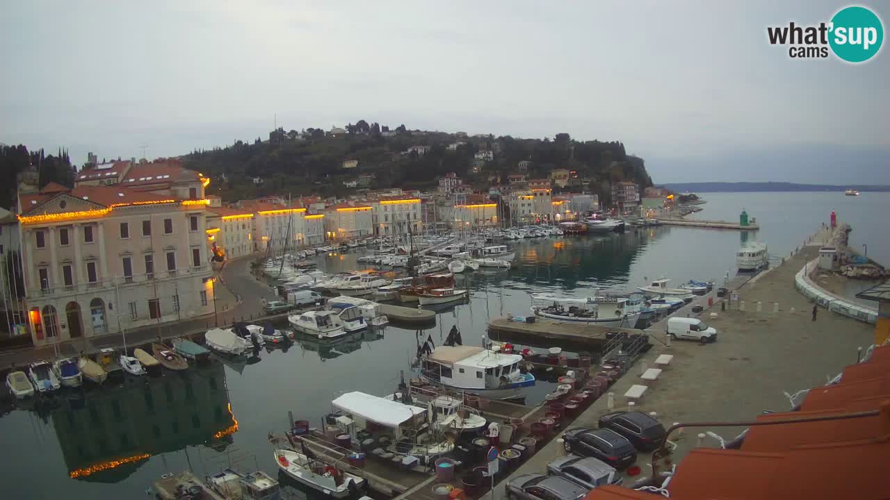 Live-Webcam aus Piran “Mandrač” – Erstaunliche Live-Ansicht von Villa Piranesi