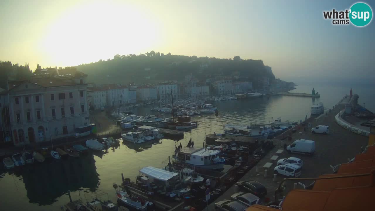 Live-Webcam aus Piran “Mandrač” – Erstaunliche Live-Ansicht von Villa Piranesi