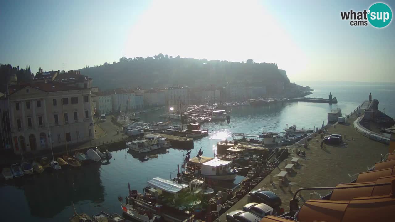 Live webcam da Pirano “Mandrač” – Splendida vista live da Villa Piranesi