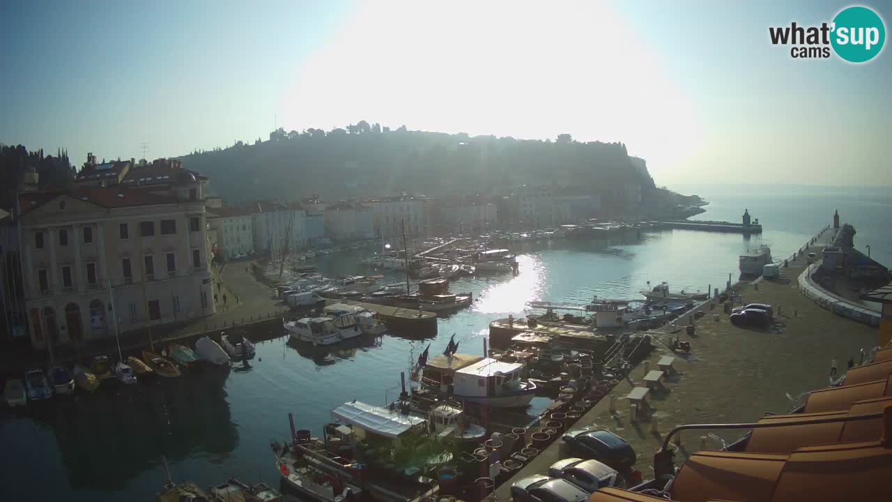 Live-Webcam aus Piran “Mandrač” – Erstaunliche Live-Ansicht von Villa Piranesi