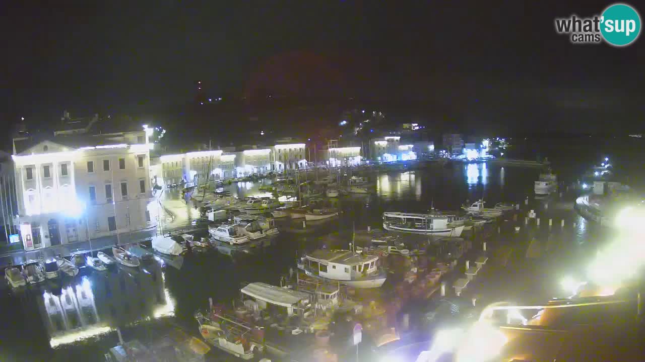 Webcam en direct de Piran “Mandrač” – Incroyable vue en direct de la Villa Piranesi