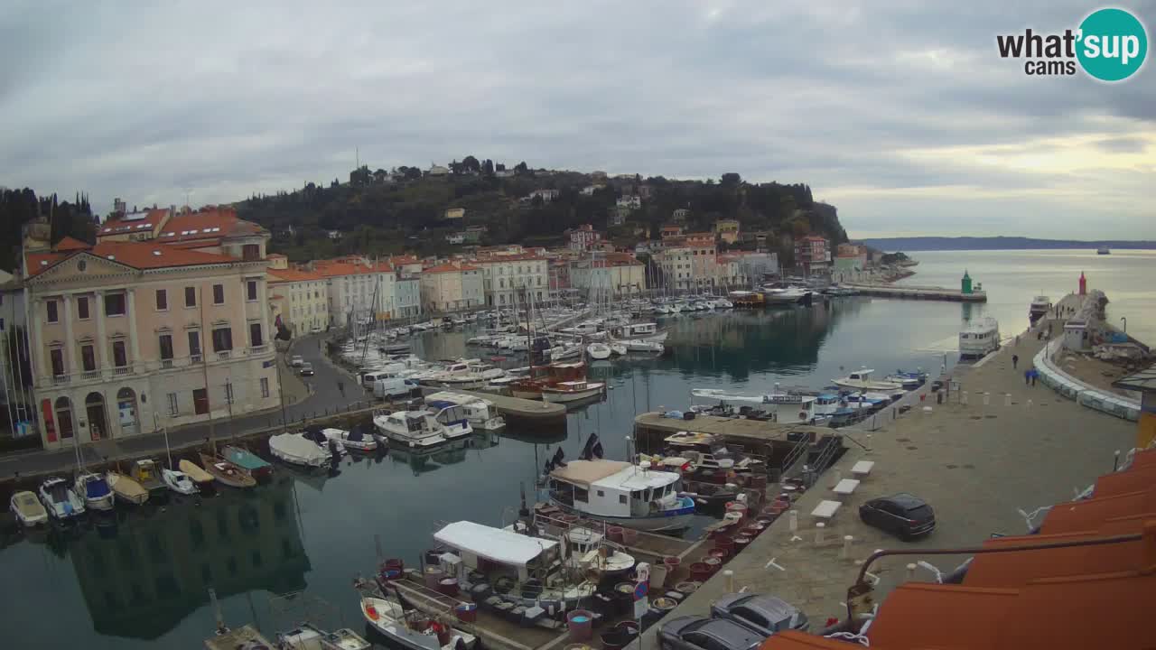Live-Webcam aus Piran “Mandrač” – Erstaunliche Live-Ansicht von Villa Piranesi