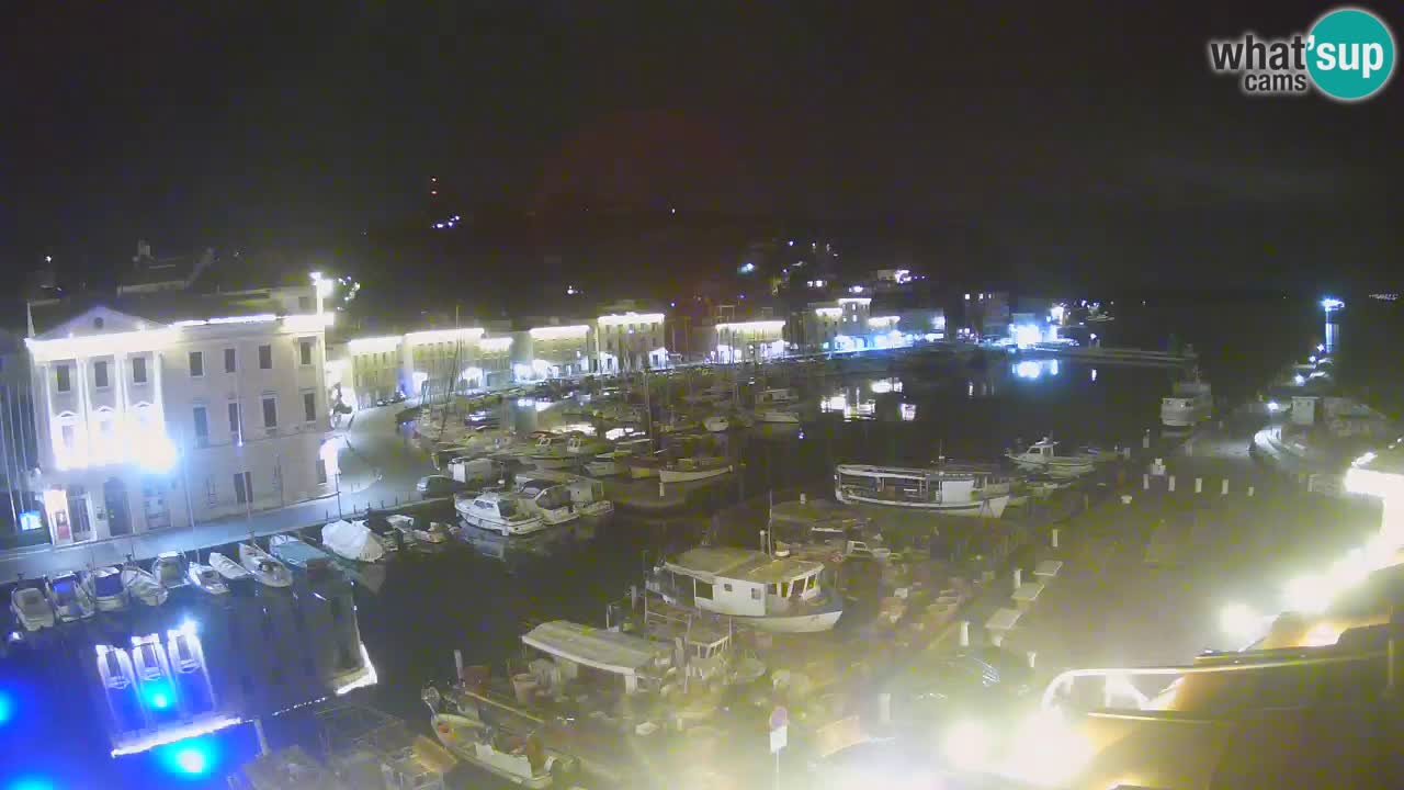 Webcam en direct de Piran “Mandrač” – Incroyable vue en direct de la Villa Piranesi