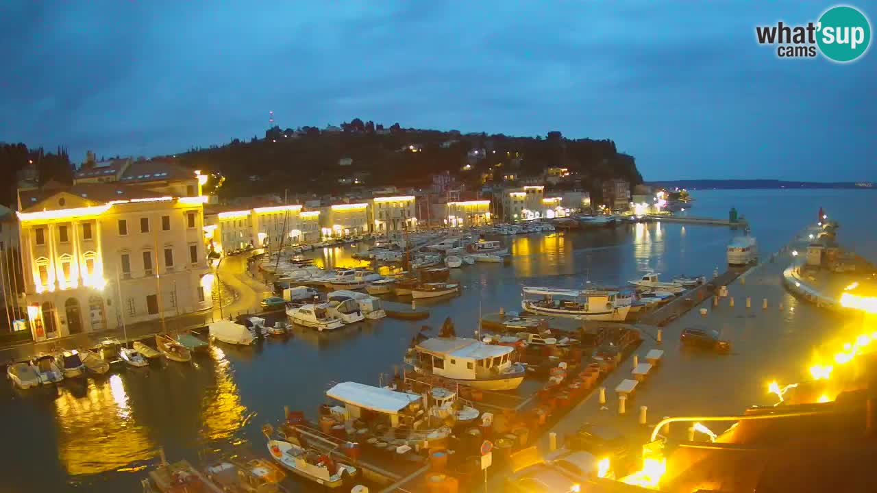Live webcam from Piran “Mandrač” – Amazing live view from Villa Piranesi