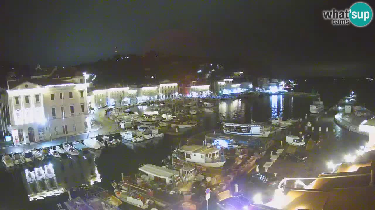 Webcam en direct de Piran “Mandrač” – Incroyable vue en direct de la Villa Piranesi
