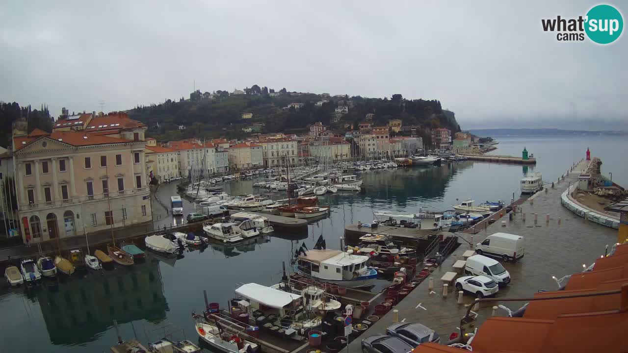 Cámara web en vivo desde Piran “Mandrač” – Increíble vista en vivo desde Villa Piranesi