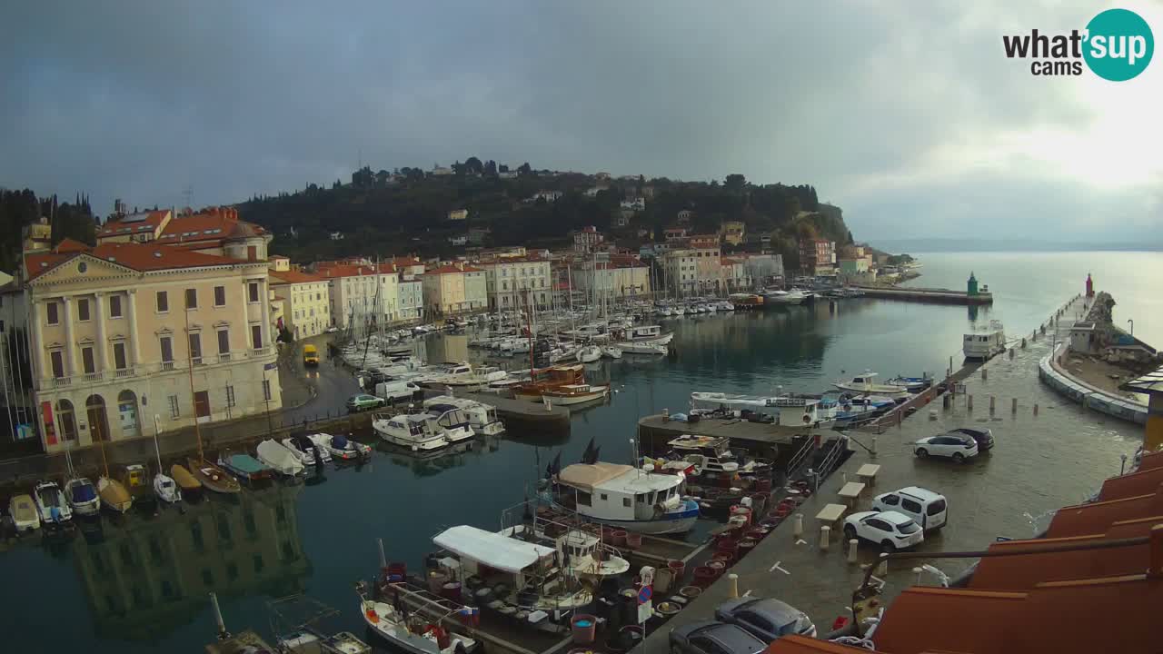 Live webcam from Piran “Mandrač” – Amazing live view from Villa Piranesi