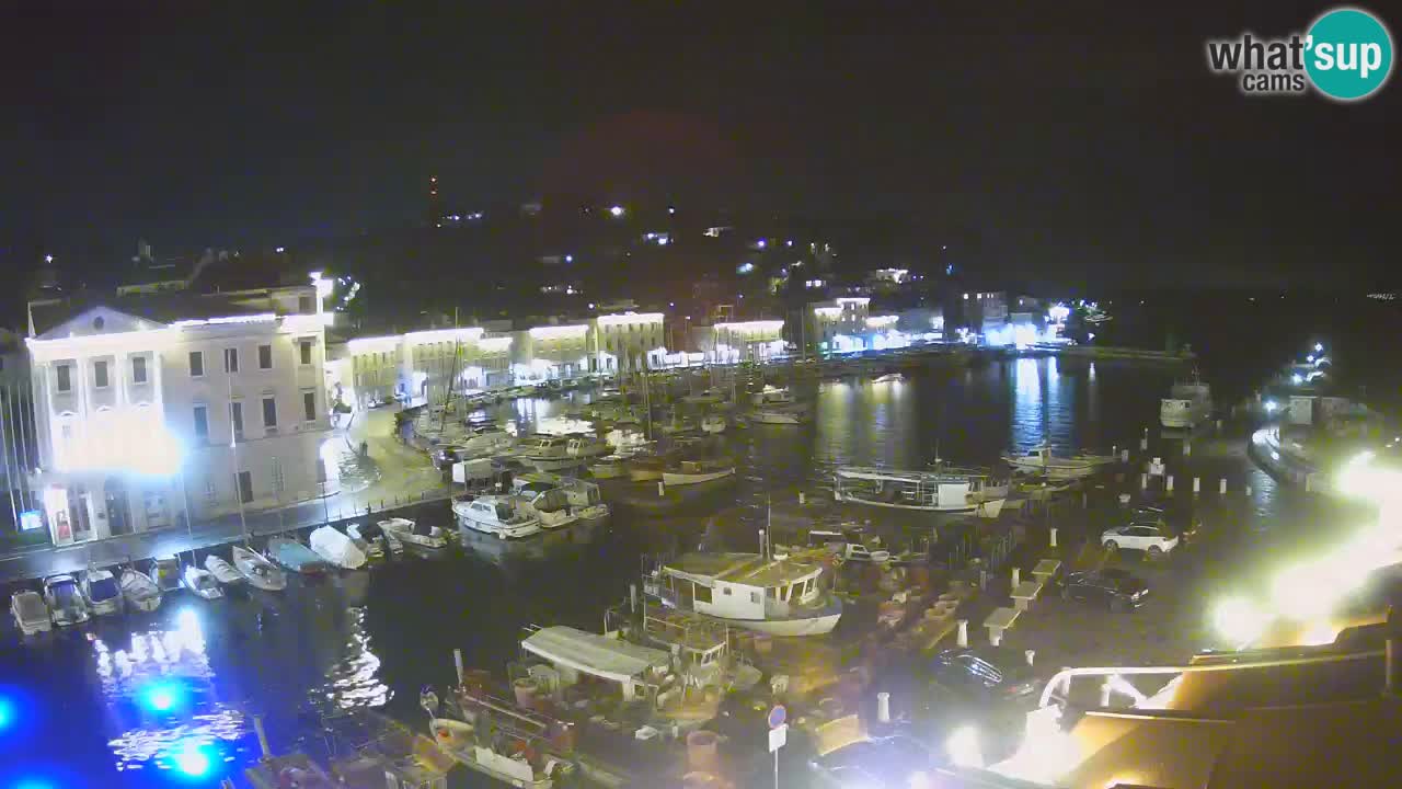 Webcam en direct de Piran “Mandrač” – Incroyable vue en direct de la Villa Piranesi