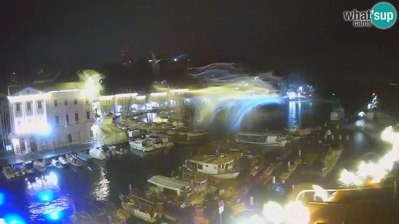 Webcam en direct de Piran “Mandrač” – Incroyable vue en direct de la Villa Piranesi