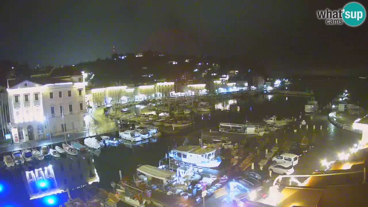 Webcam en direct de Piran “Mandrač” – Incroyable vue en direct de la Villa Piranesi