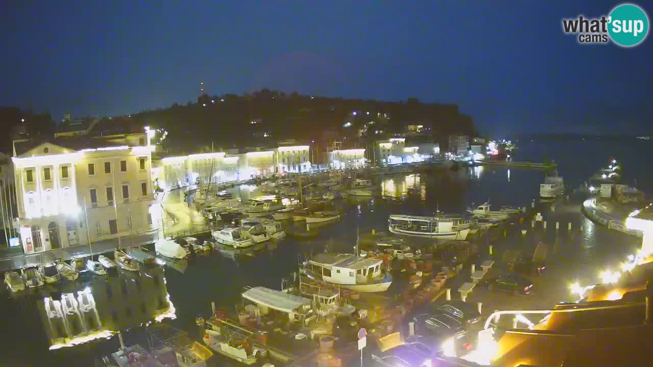 Webcam en direct de Piran “Mandrač” – Incroyable vue en direct de la Villa Piranesi