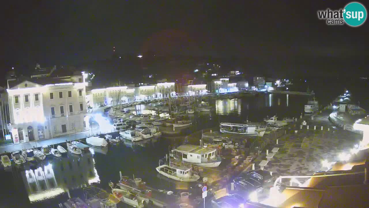 Webcam en direct de Piran “Mandrač” – Incroyable vue en direct de la Villa Piranesi
