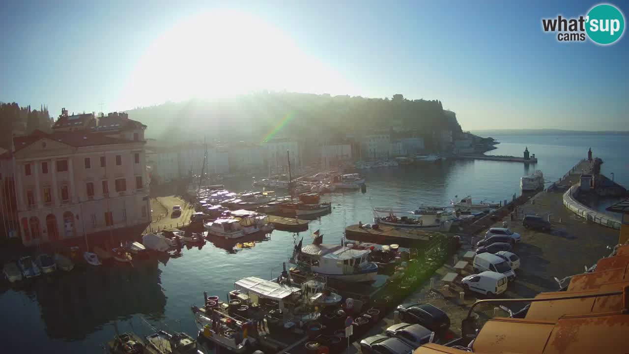 Live webcam da Pirano “Mandrač” – Splendida vista live da Villa Piranesi