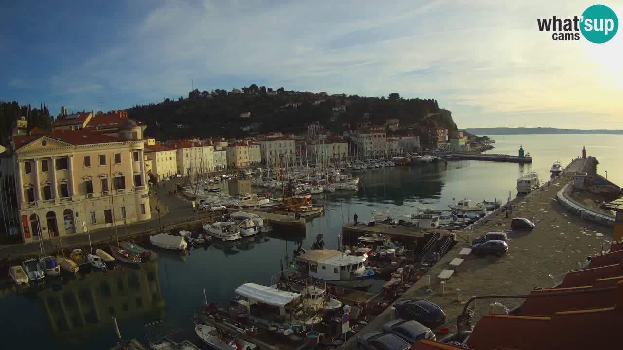 Cámara web en vivo desde Piran “Mandrač” – Increíble vista en vivo desde Villa Piranesi