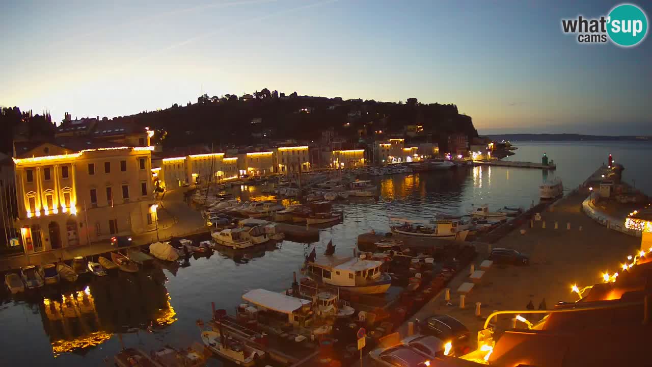 Live-Webcam aus Piran “Mandrač” – Erstaunliche Live-Ansicht von Villa Piranesi