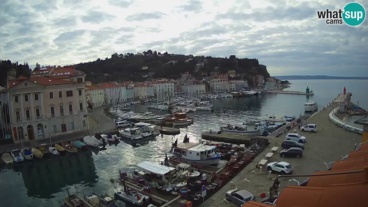 Live webcam from Piran “Mandrač” – Amazing live view from Villa Piranesi