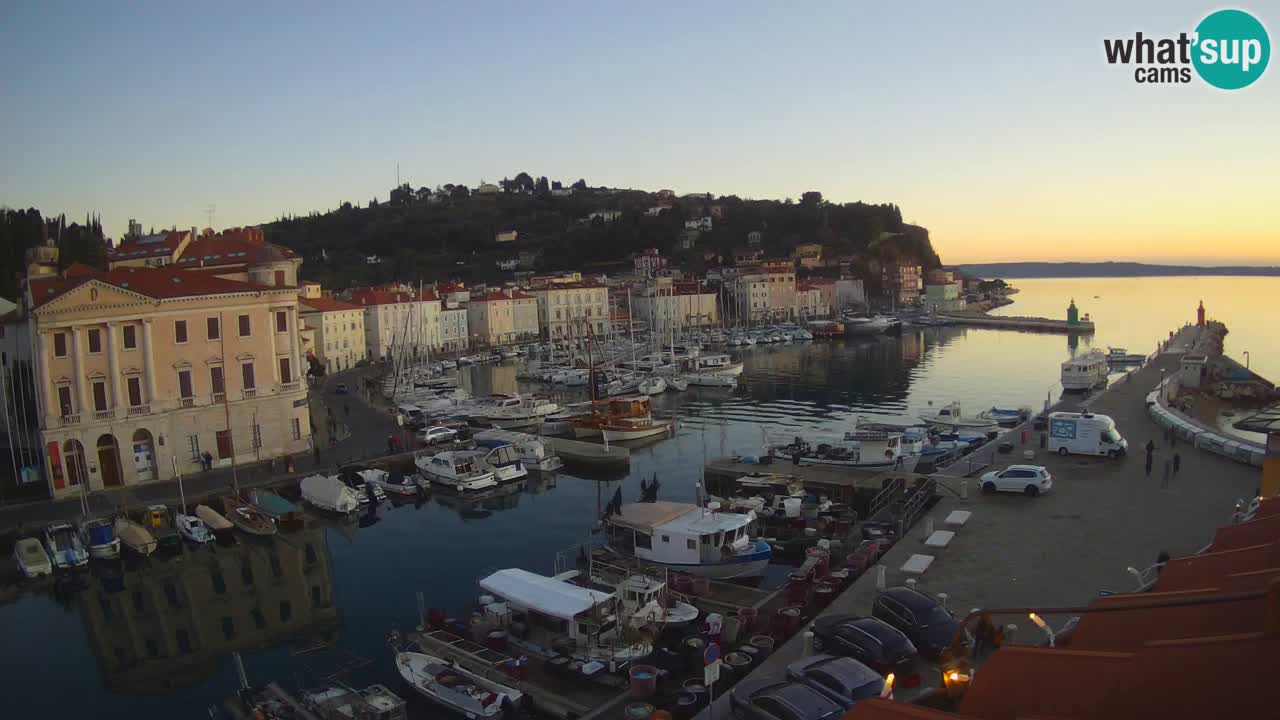 Live-Webcam aus Piran “Mandrač” – Erstaunliche Live-Ansicht von Villa Piranesi
