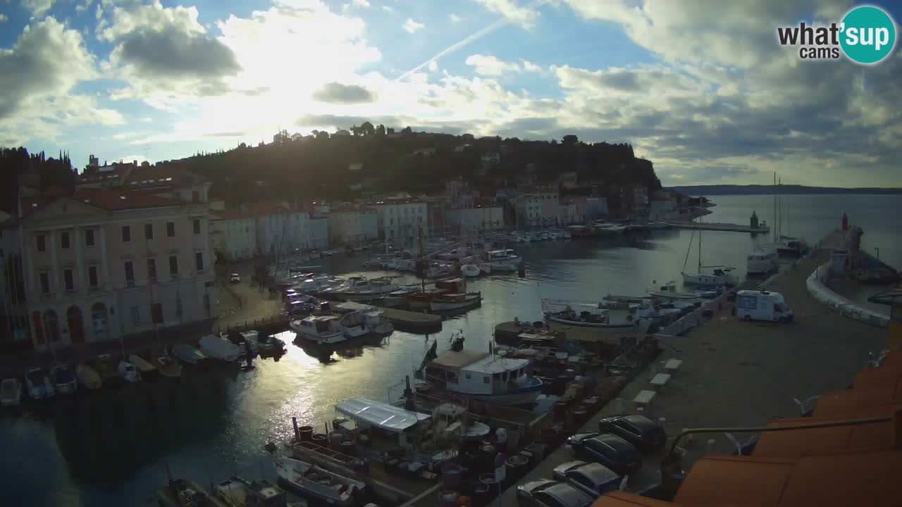 Live webcam from Piran “Mandrač” – Amazing live view from Villa Piranesi