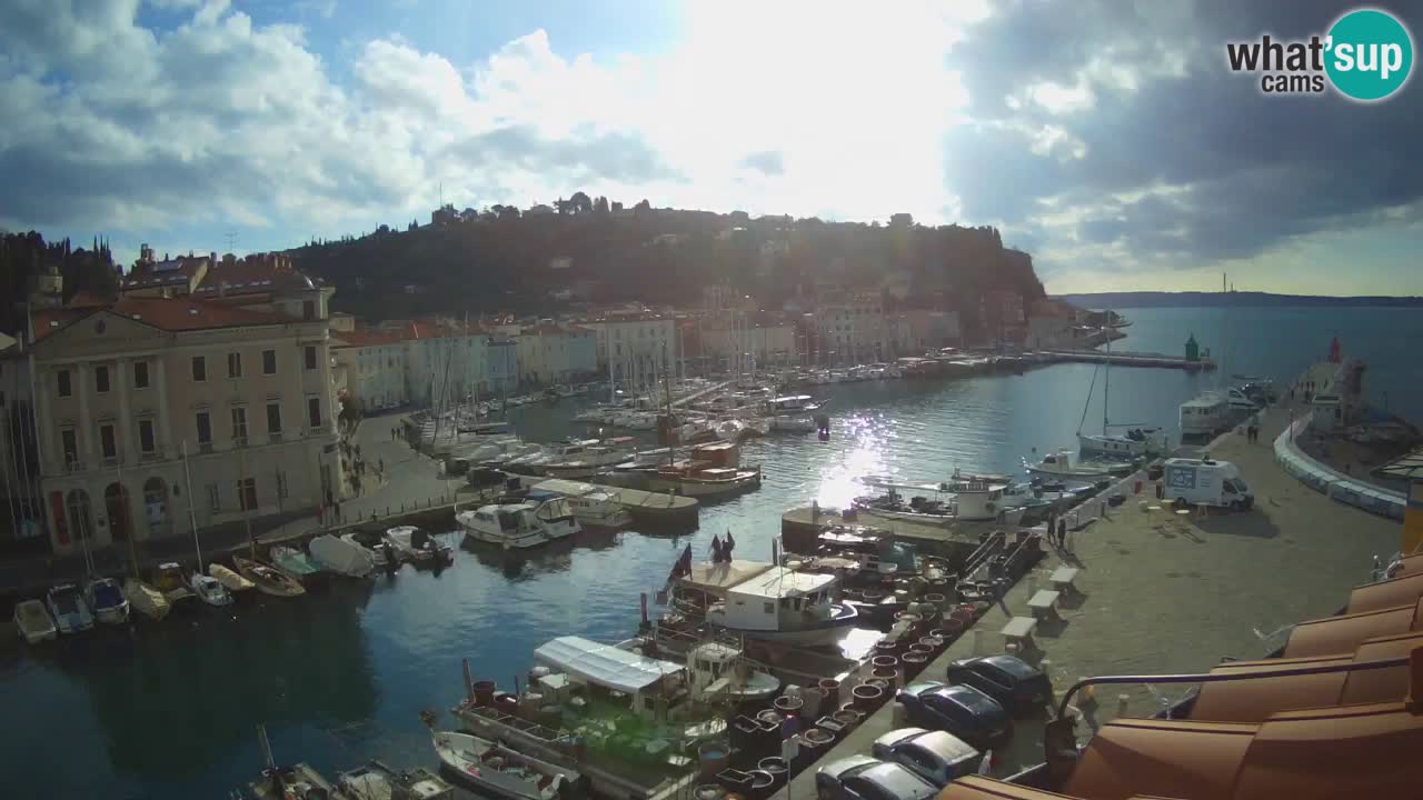 Live webcam from Piran “Mandrač” – Amazing live view from Villa Piranesi