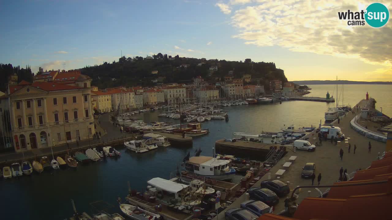 Live webcam from Piran “Mandrač” – Amazing live view from Villa Piranesi