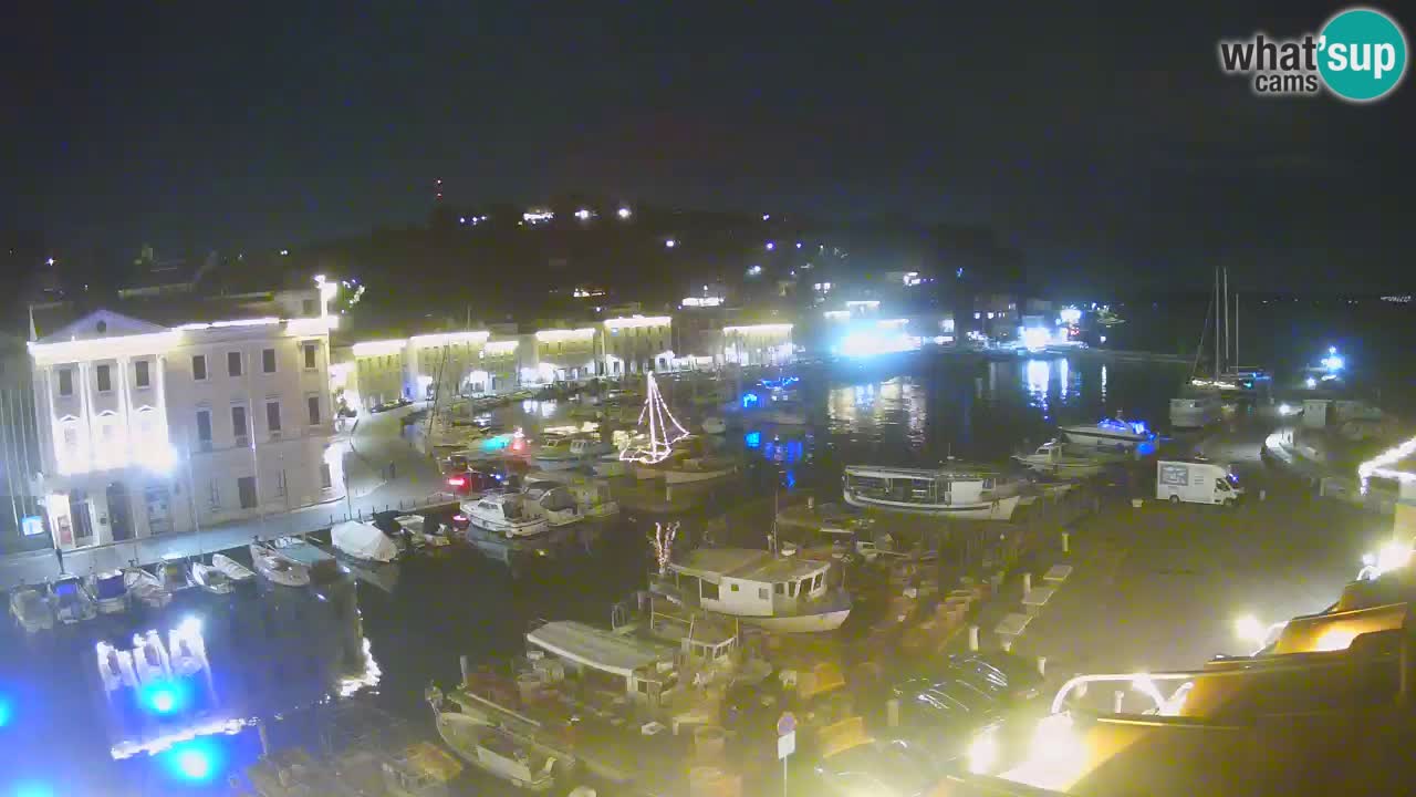 Webcam en direct de Piran “Mandrač” – Incroyable vue en direct de la Villa Piranesi