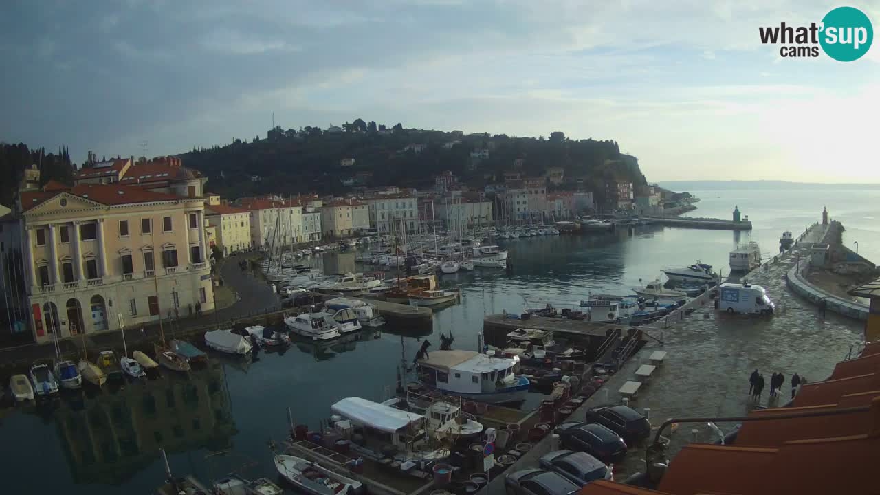 Live webcam from Piran “Mandrač” – Amazing live view from Villa Piranesi