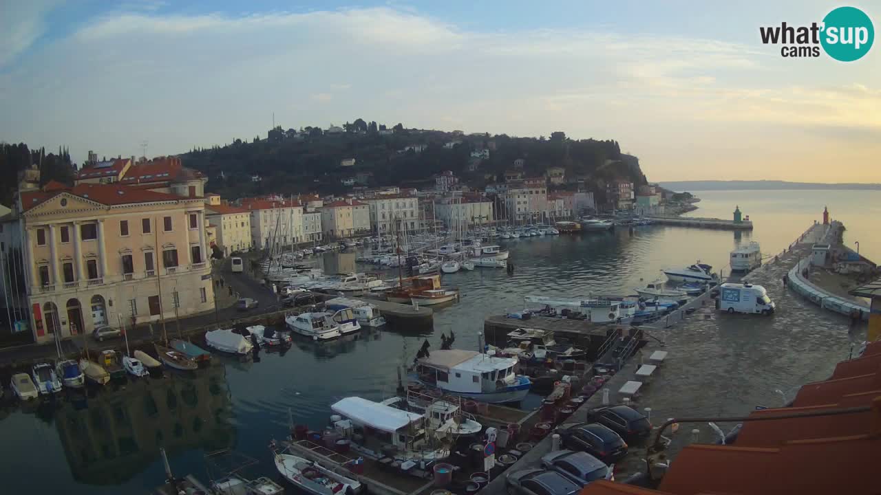 Live-Webcam aus Piran “Mandrač” – Erstaunliche Live-Ansicht von Villa Piranesi