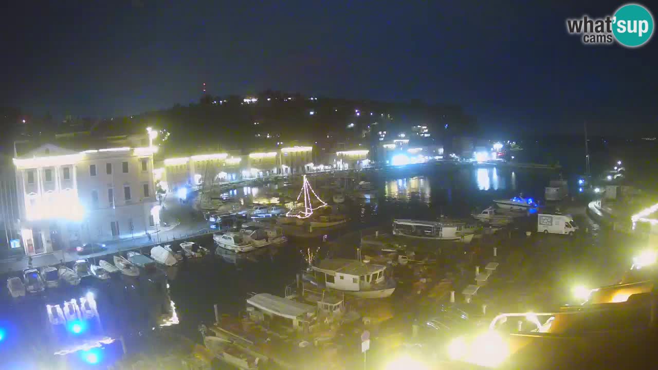 Webcam en direct de Piran “Mandrač” – Incroyable vue en direct de la Villa Piranesi