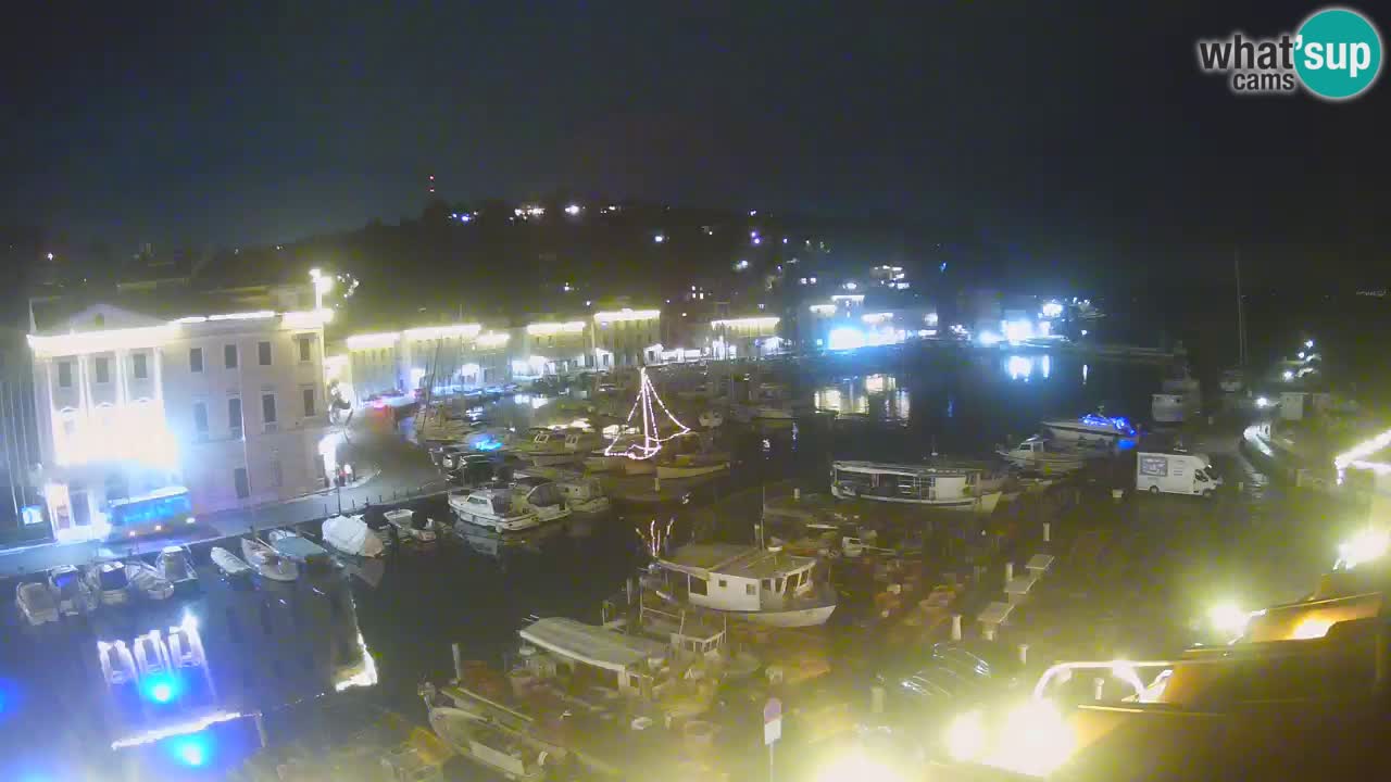 Webcam en direct de Piran “Mandrač” – Incroyable vue en direct de la Villa Piranesi