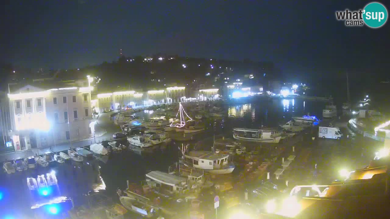 Webcam en direct de Piran “Mandrač” – Incroyable vue en direct de la Villa Piranesi