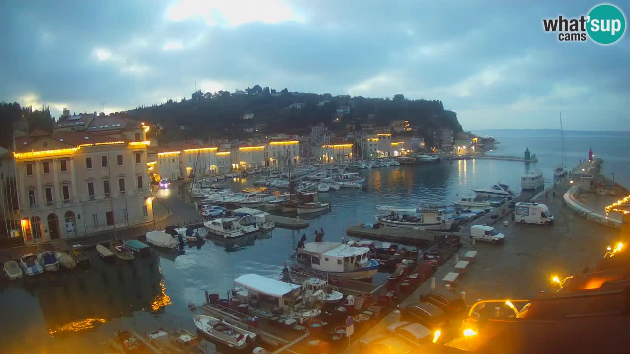 Cámara web en vivo desde Piran “Mandrač” – Increíble vista en vivo desde Villa Piranesi