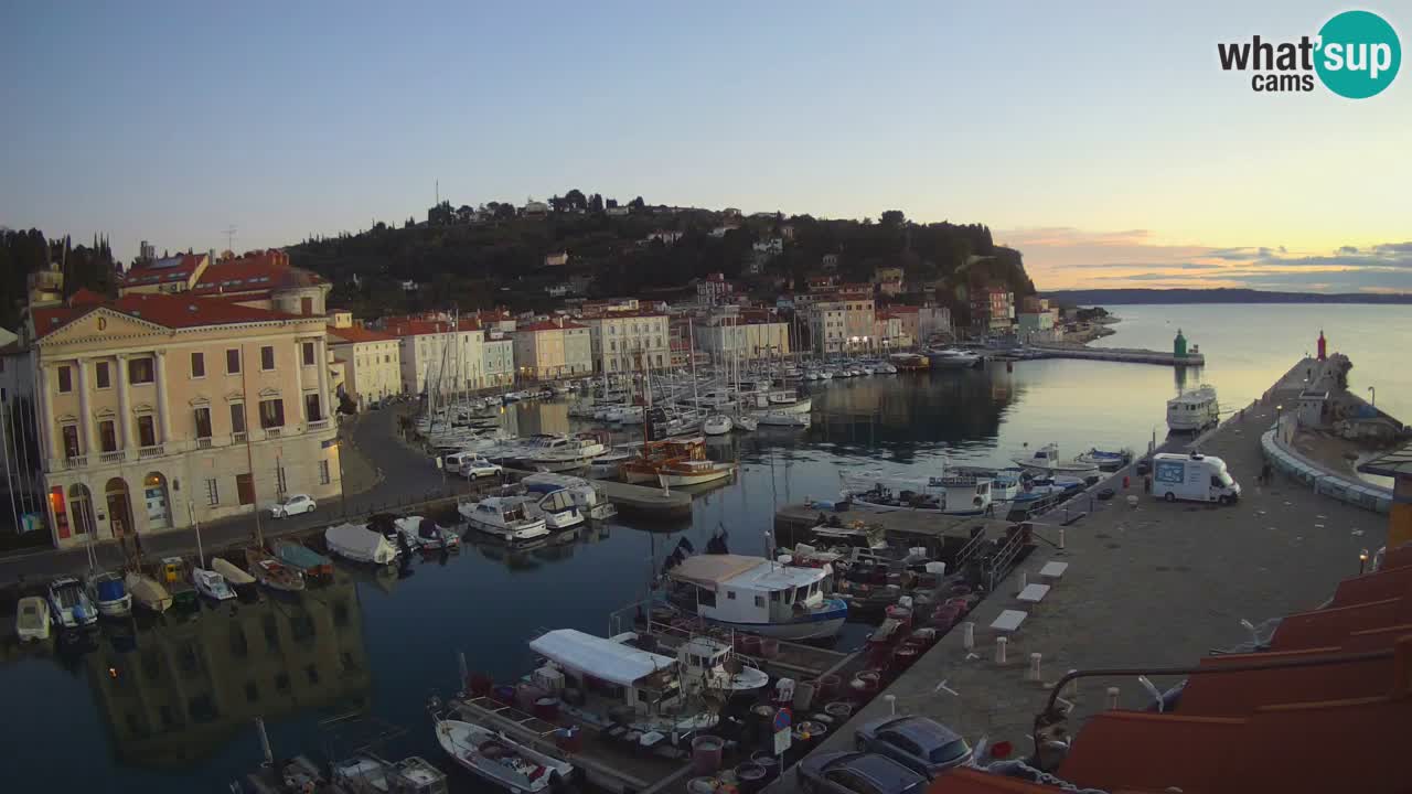 Live webcam da Pirano “Mandrač” – Splendida vista live da Villa Piranesi