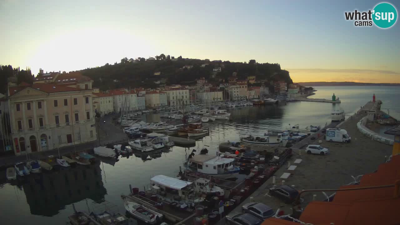 Live webcam da Pirano “Mandrač” – Splendida vista live da Villa Piranesi