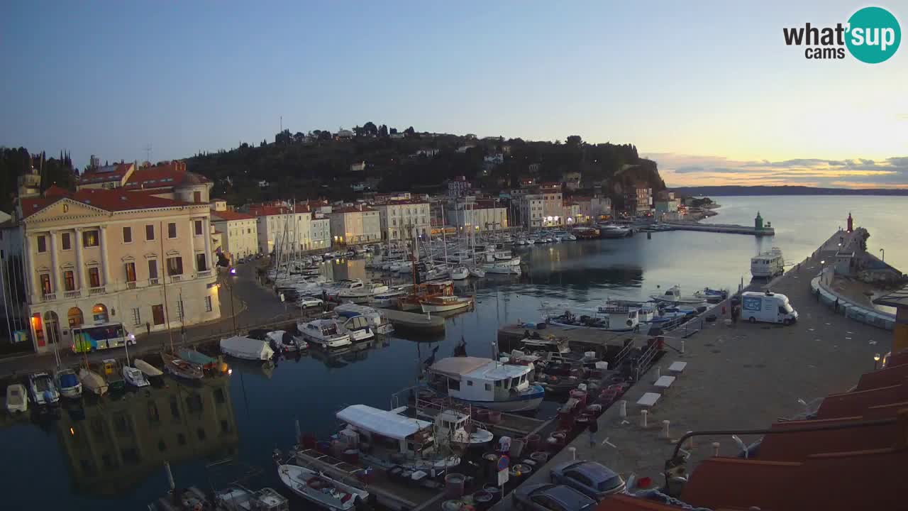 Live-Webcam aus Piran “Mandrač” – Erstaunliche Live-Ansicht von Villa Piranesi