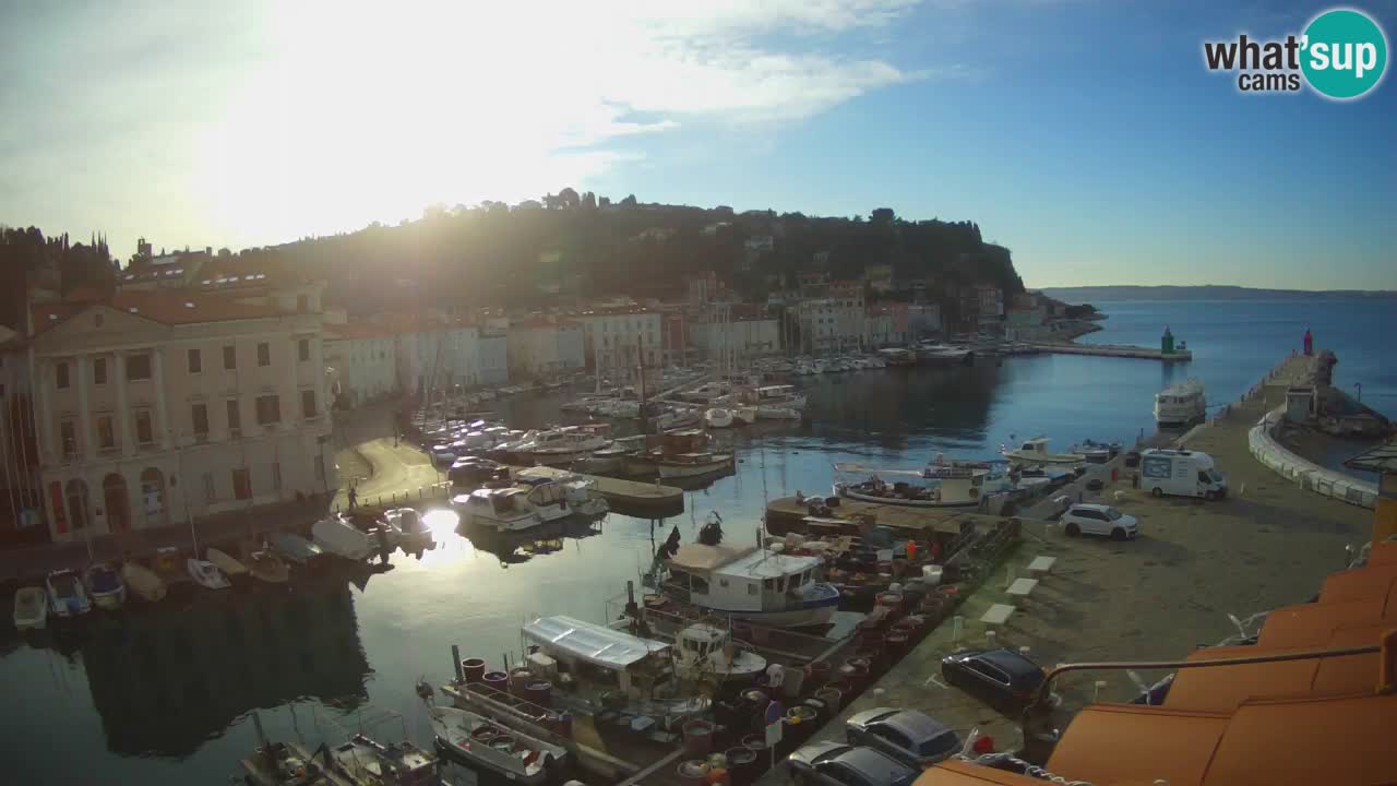 Live-Webcam aus Piran “Mandrač” – Erstaunliche Live-Ansicht von Villa Piranesi