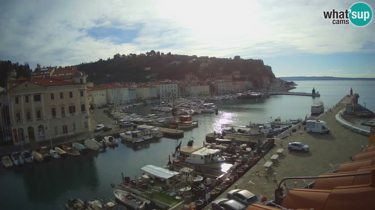 Live webcam from Piran “Mandrač” – Amazing live view from Villa Piranesi