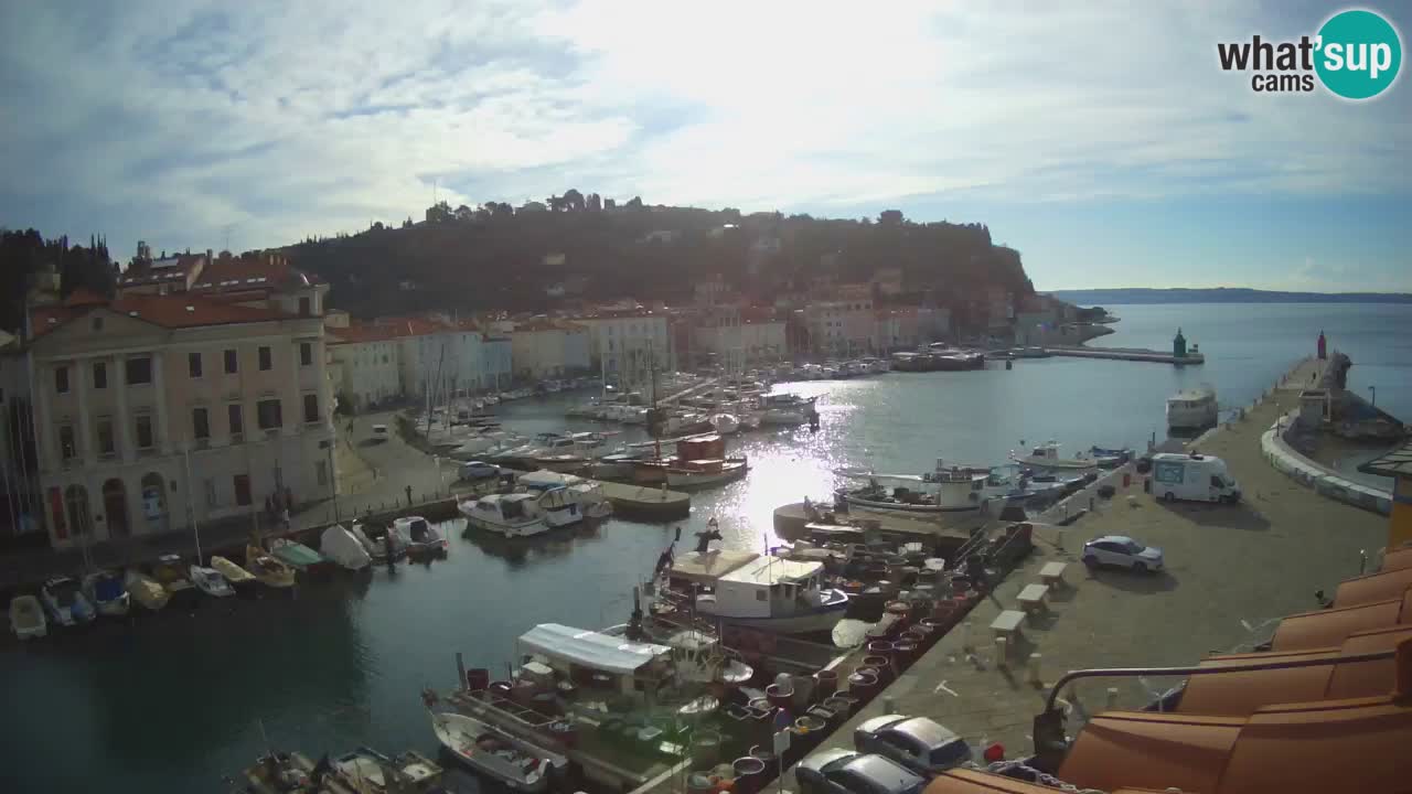 Live webcam from Piran “Mandrač” – Amazing live view from Villa Piranesi