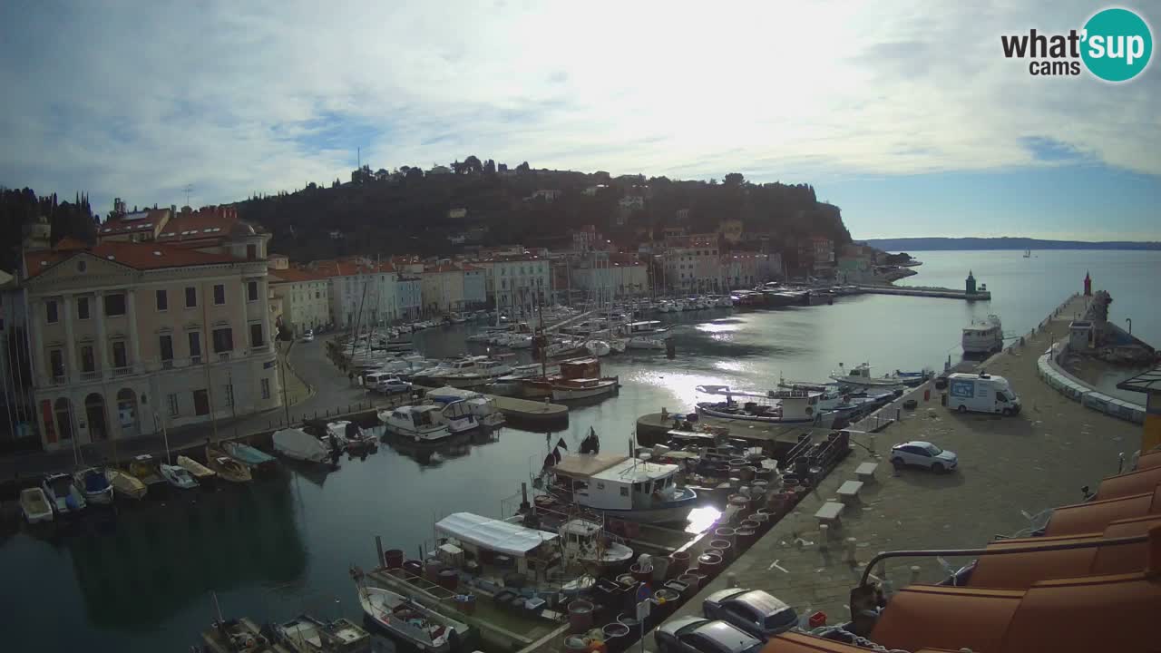 Live-Webcam aus Piran “Mandrač” – Erstaunliche Live-Ansicht von Villa Piranesi