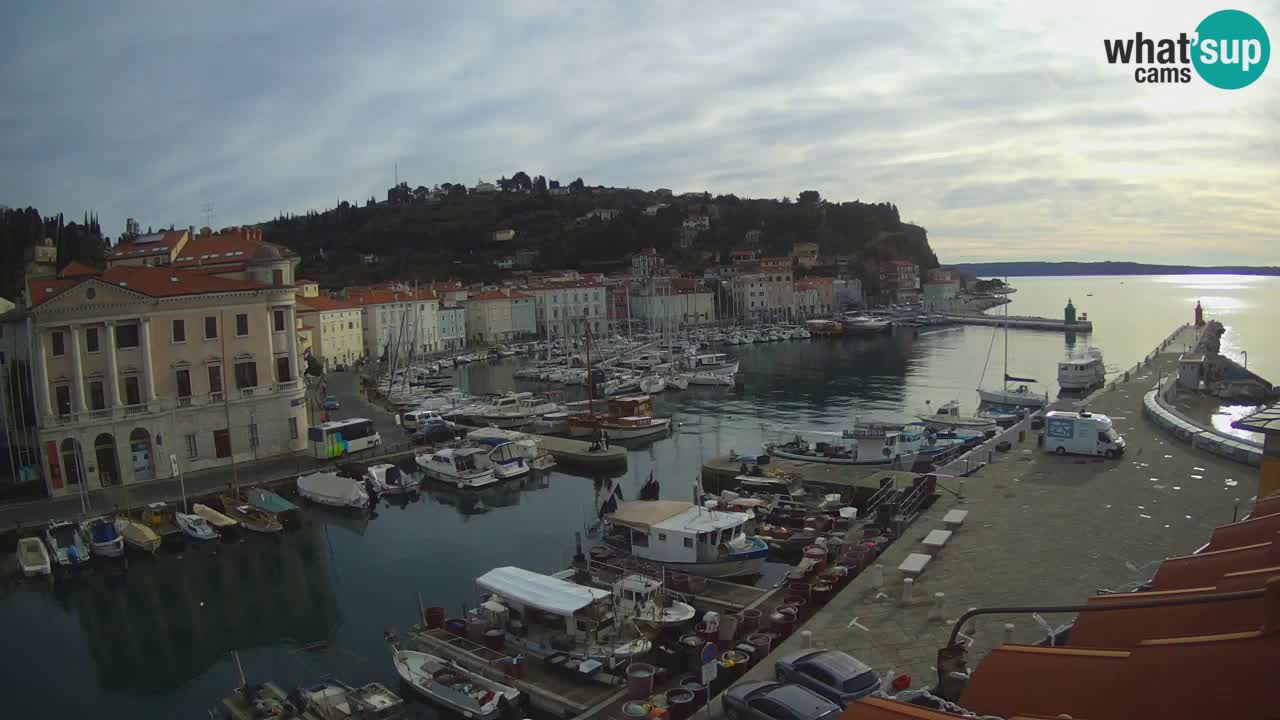 Cámara web en vivo desde Piran “Mandrač” – Increíble vista en vivo desde Villa Piranesi