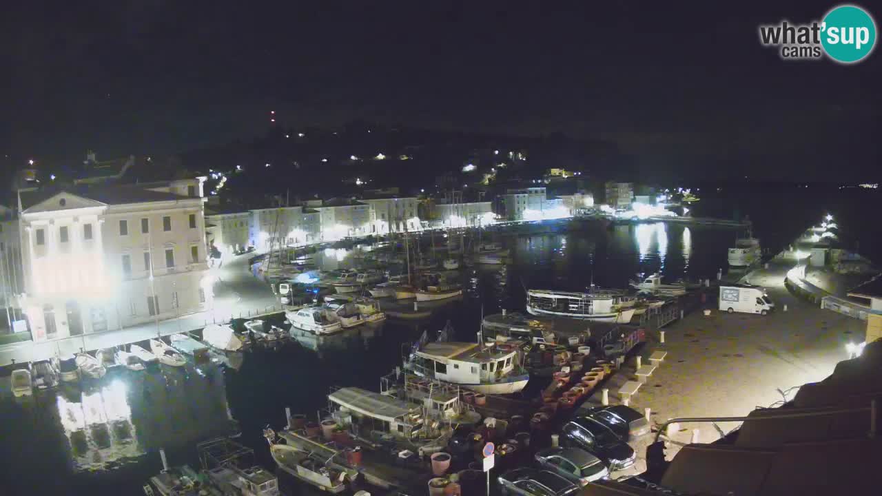 Live webcam da Pirano “Mandrač” – Splendida vista live da Villa Piranesi