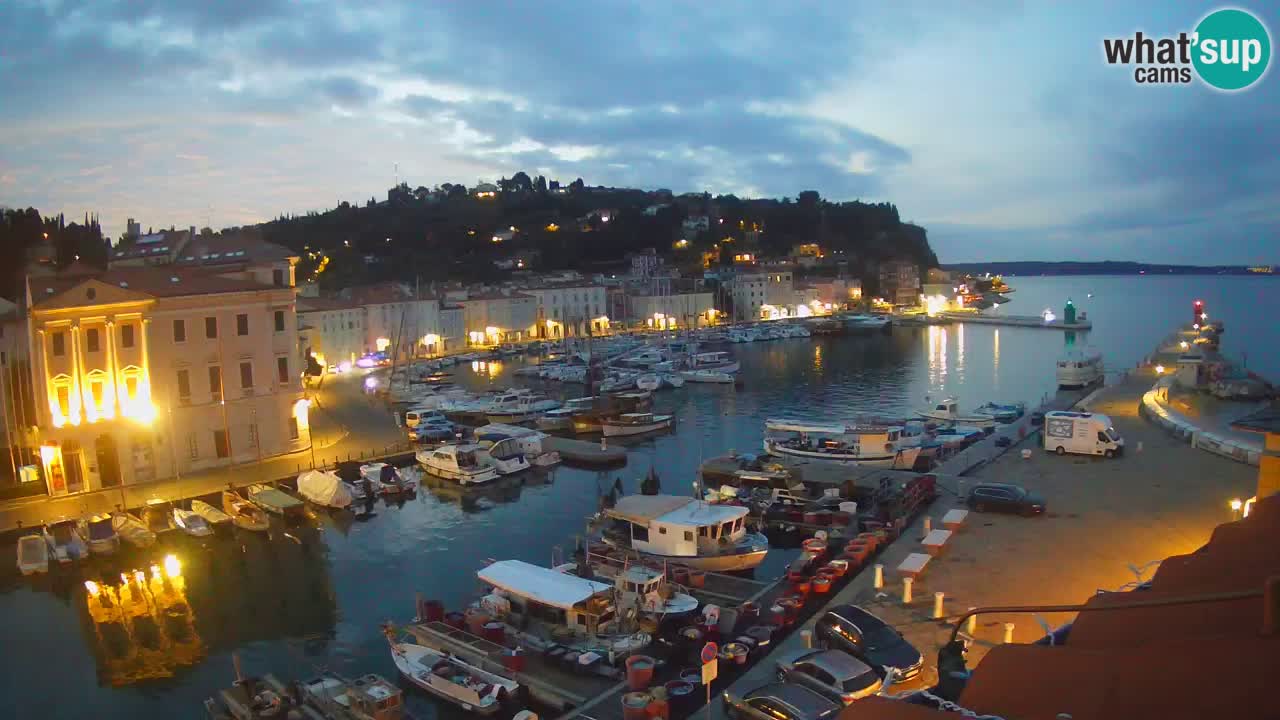 Live webcam da Pirano “Mandrač” – Splendida vista live da Villa Piranesi