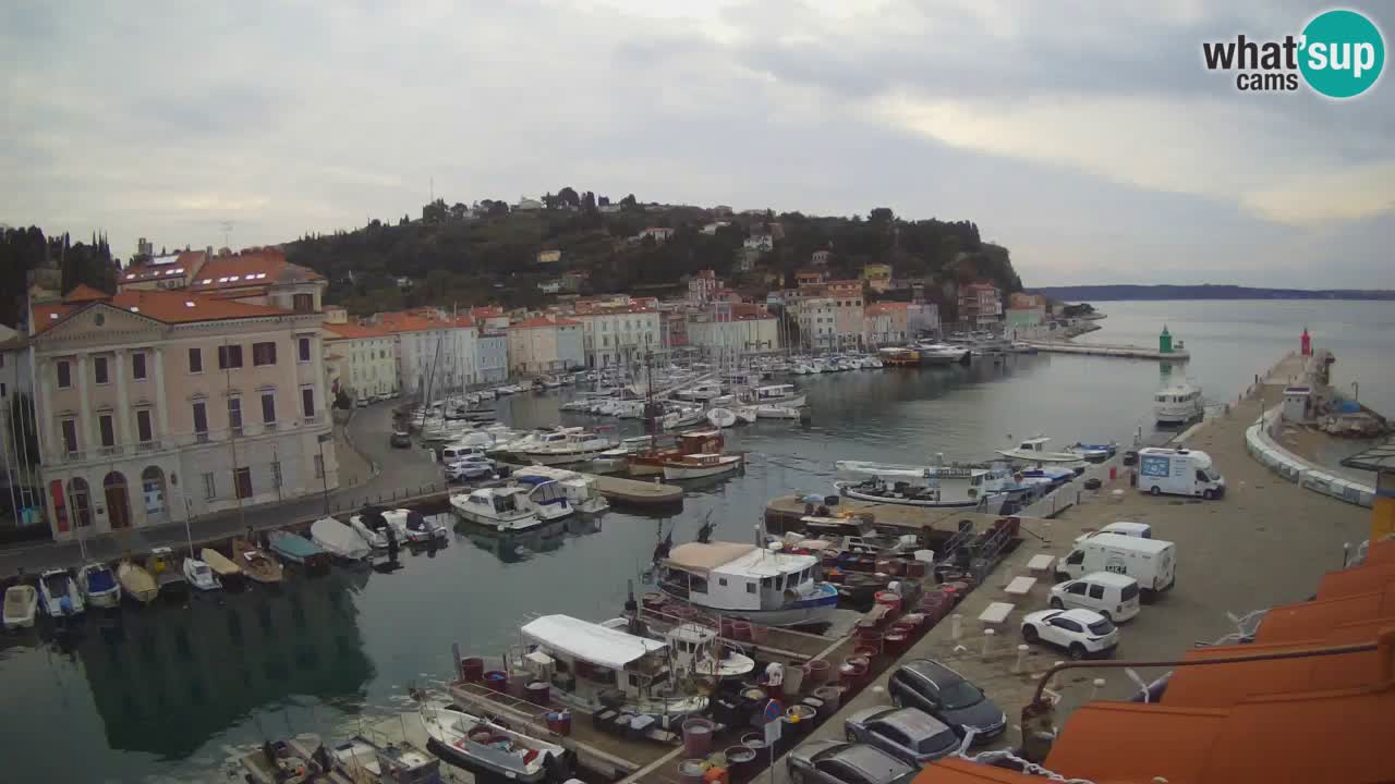 Live webcam from Piran “Mandrač” – Amazing live view from Villa Piranesi