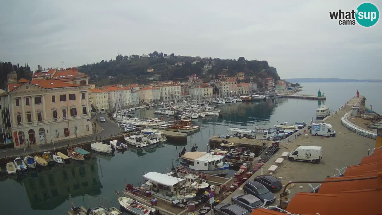 Live-Webcam aus Piran “Mandrač” – Erstaunliche Live-Ansicht von Villa Piranesi