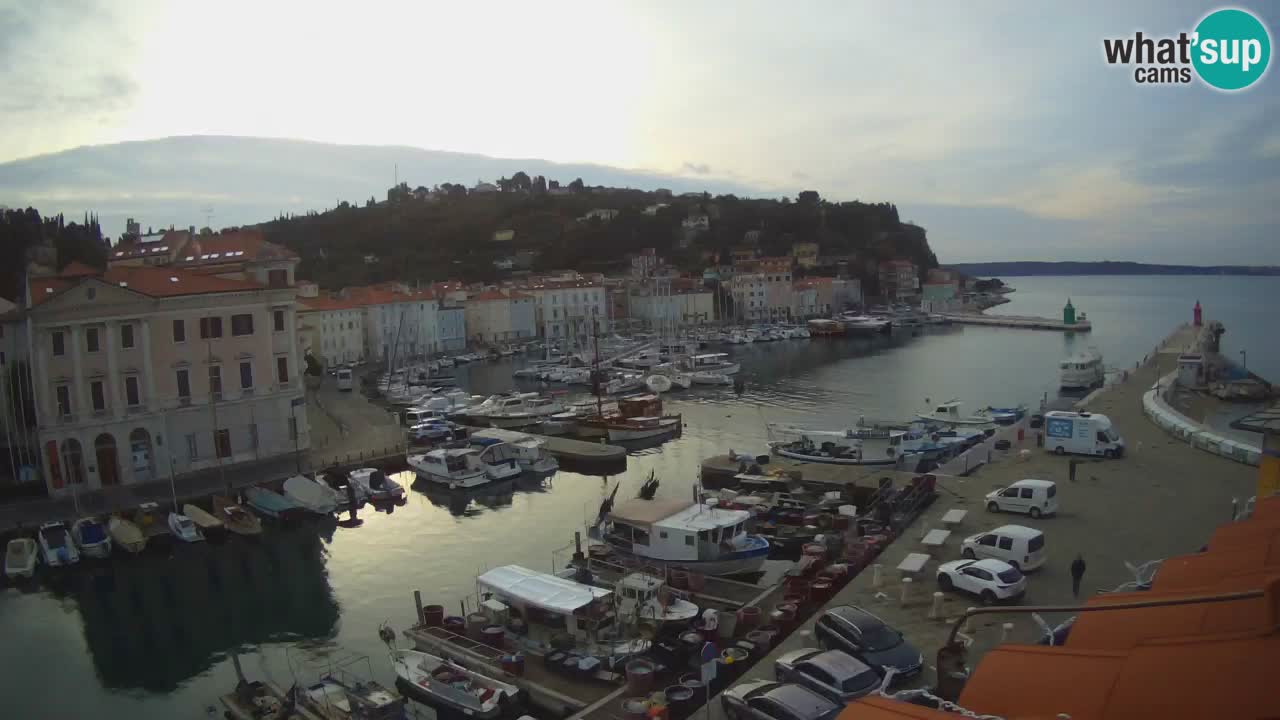 Live webcam from Piran “Mandrač” – Amazing live view from Villa Piranesi