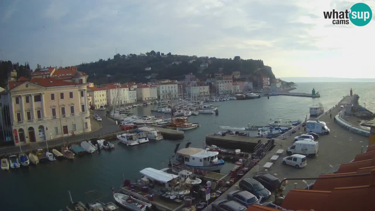 Live webcam from Piran “Mandrač” – Amazing live view from Villa Piranesi