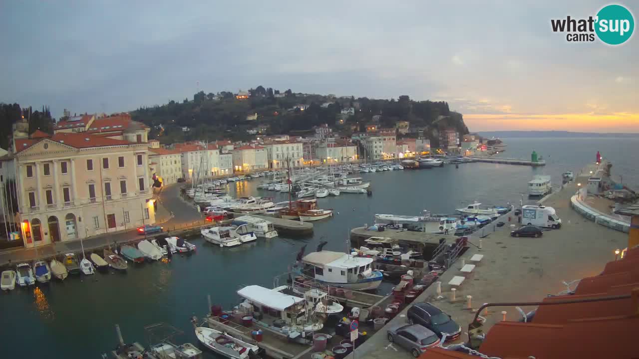 Live webcam from Piran “Mandrač” – Amazing live view from Villa Piranesi