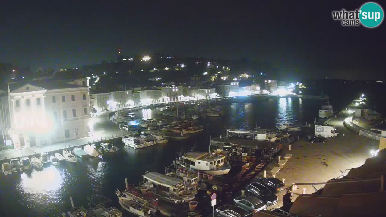 Live webcam da Pirano “Mandrač” – Splendida vista live da Villa Piranesi