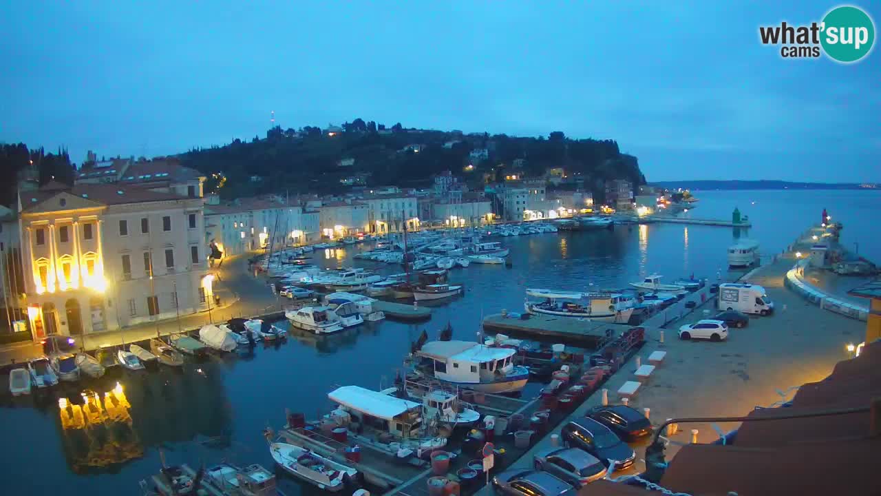 Live-Webcam aus Piran “Mandrač” – Erstaunliche Live-Ansicht von Villa Piranesi