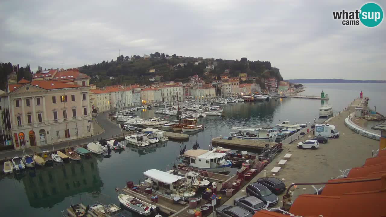 Live-Webcam aus Piran “Mandrač” – Erstaunliche Live-Ansicht von Villa Piranesi