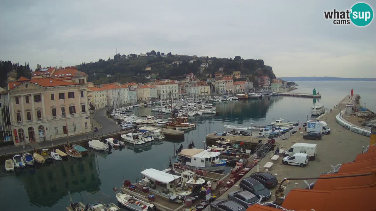 Cámara web en vivo desde Piran “Mandrač” – Increíble vista en vivo desde Villa Piranesi